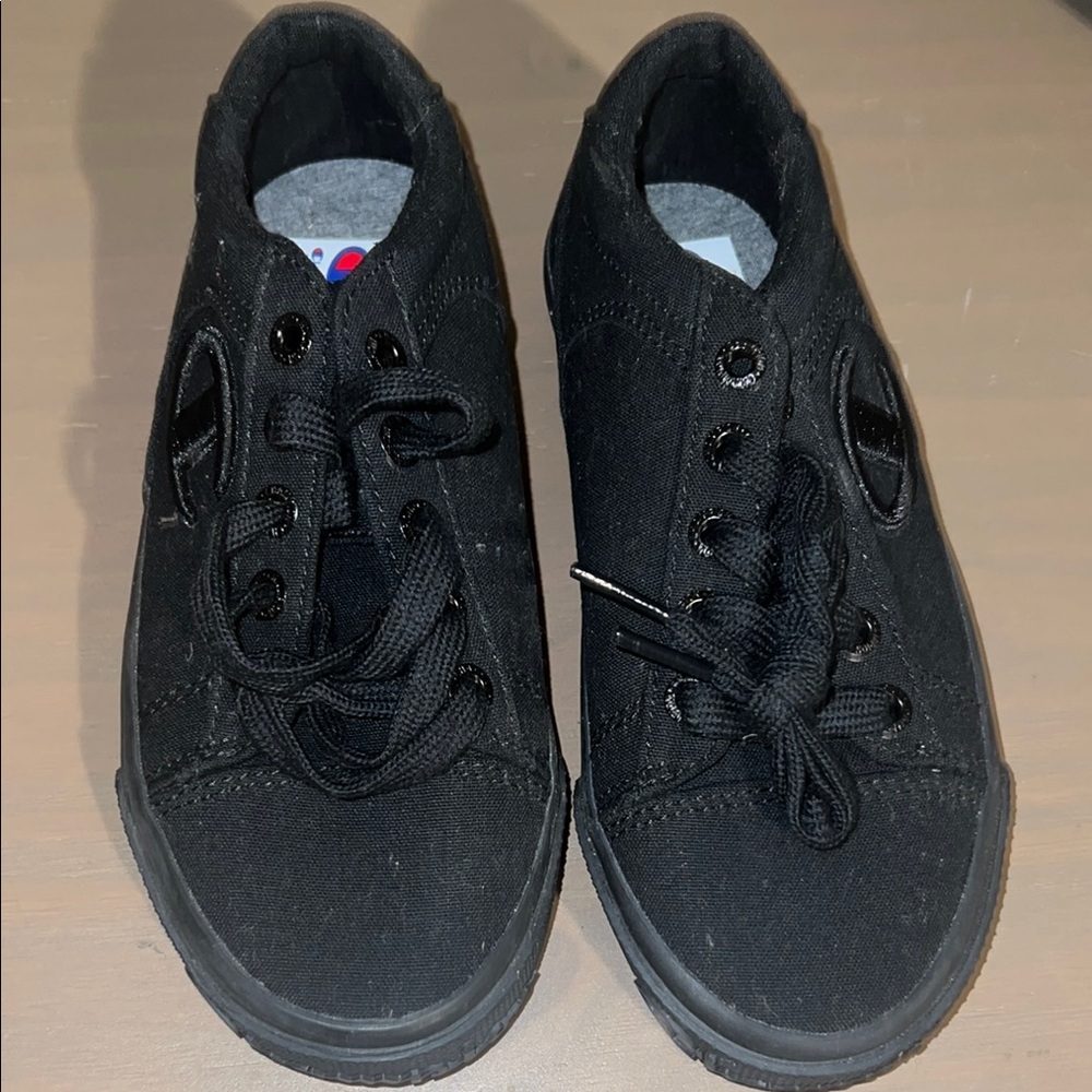 Classic Black Kids Sneakers